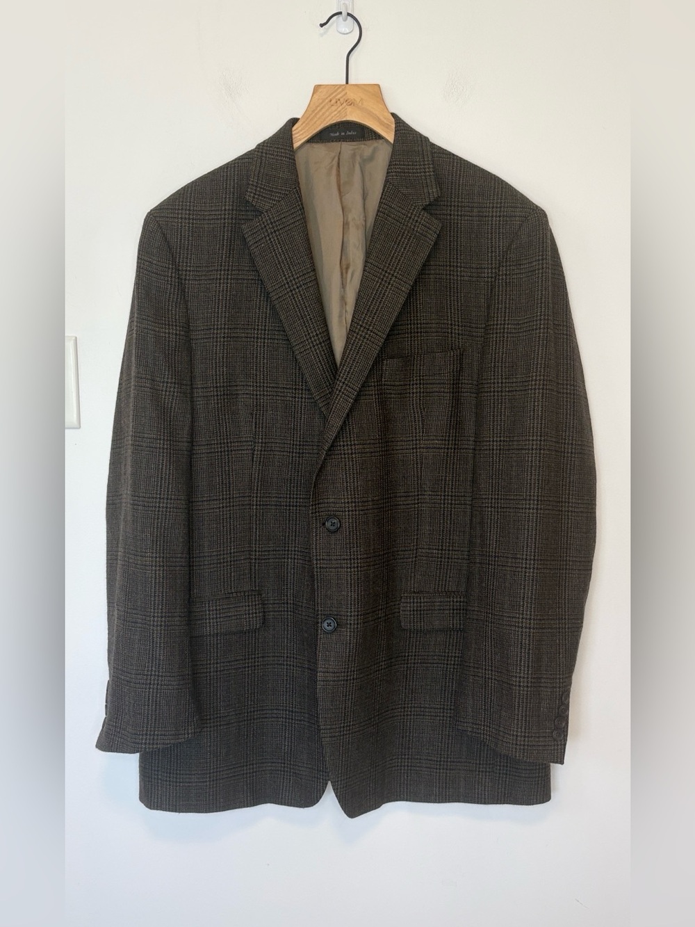 Lauren Ralph Lauren 100% wool Glen plaid blazer , sz : 42 long